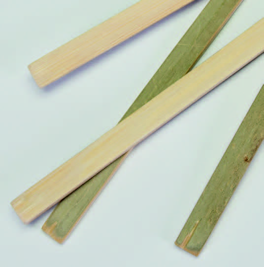 Barritas de bambú, 3.3/4.3x10mm, largo 230mm, 5uds