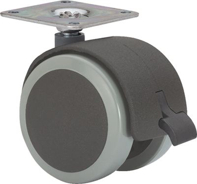 Ruedas DK-DK Poliuretano  Giratorio /Platina/Freno