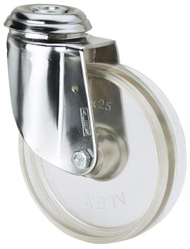 Ruedas BH-SLC Cromado  Giratorio /Agujero pasante/