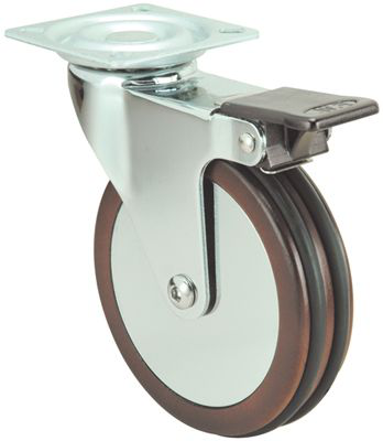 Ruedas BDM-BDM  Giratorio /Platina/Freno Rueda