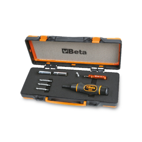 Atornillador dinamométrico con accesori os para el