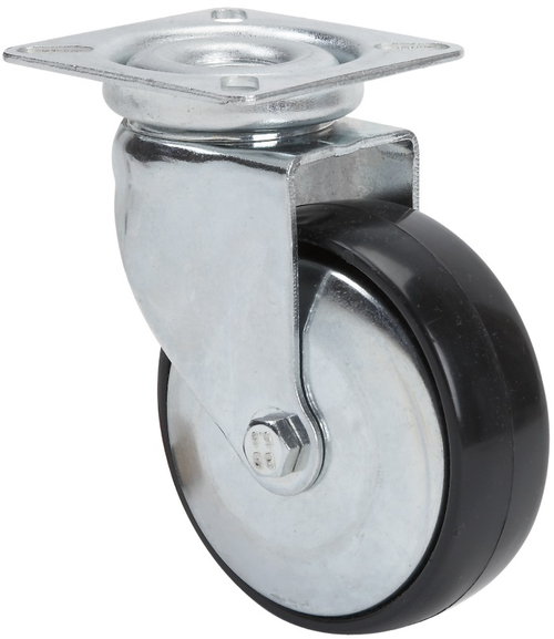 Ruedas 400-400  Giratorio /Platina/Sin Freno