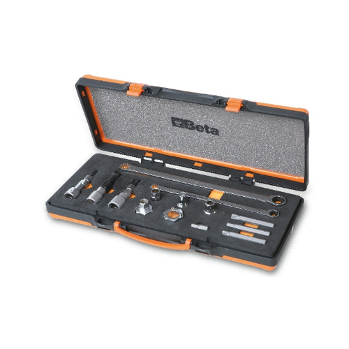 Surtido de 14 herramientas para las poleas libres