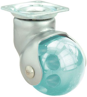 Ruedas BLS-BLS Verde  Giratorio /Platina/Sin Freno