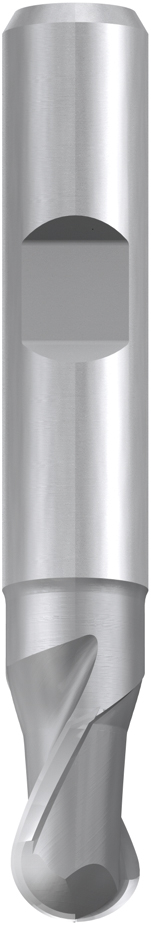 Fresa esférica de HSSE extra corta tipo N