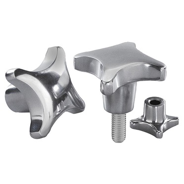 Empuñaduras en cruz similares a DIN 6335 aluminio