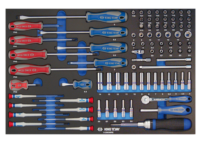 Bandeja EVAWAVE vasos 1/4", destornilladores, prec