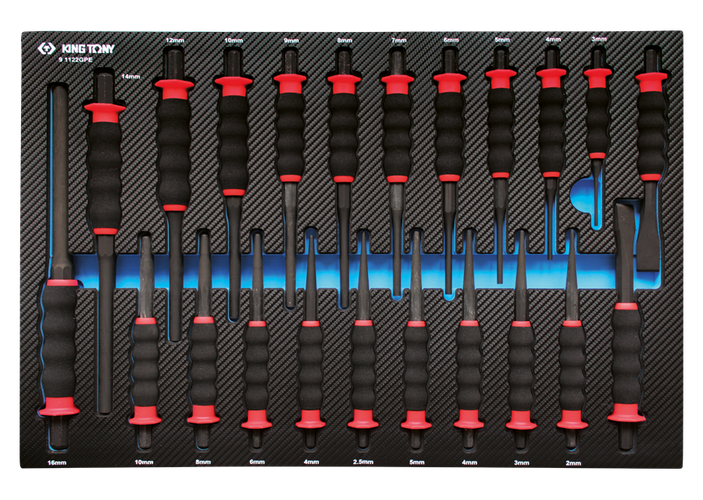 Bandeja EVAWAVE de botadores, buriles, punzones, s