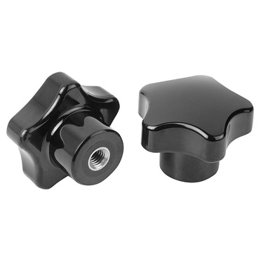 Empuñaduras en estrella cinco picos rosca interior