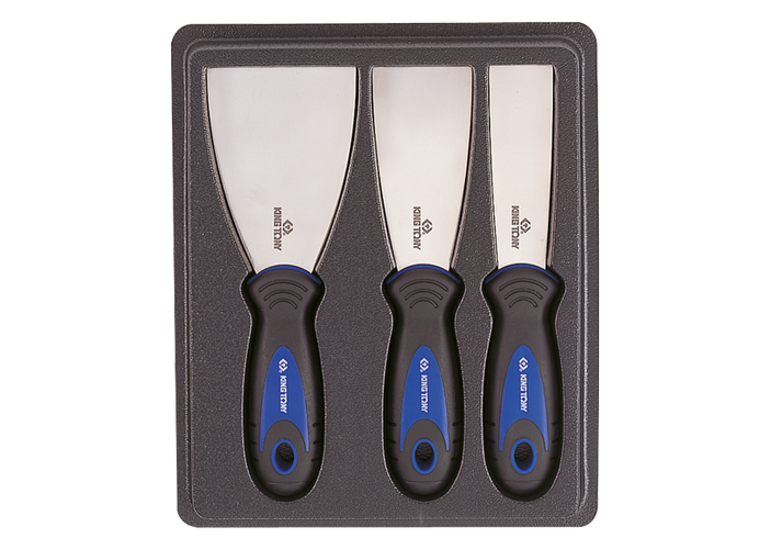 Juego de rascadores planos para emplastecer