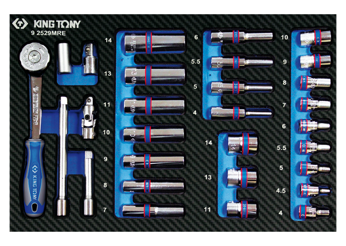 Bandeja EVAWAVE de vasos 1/4" métricos con accesor