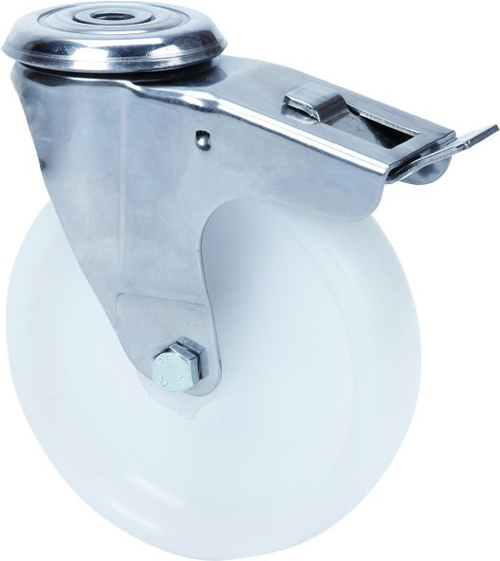 Ruedas ZLI INOX-UT  Giratorio /Agujero pasante/Fre