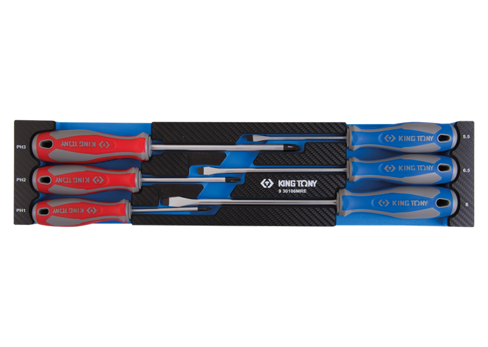 Bandeja EVAWAVE de destornilladores ranurados y PH