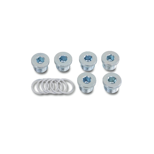 Kit de 6 tapones de aceite y arandelas
