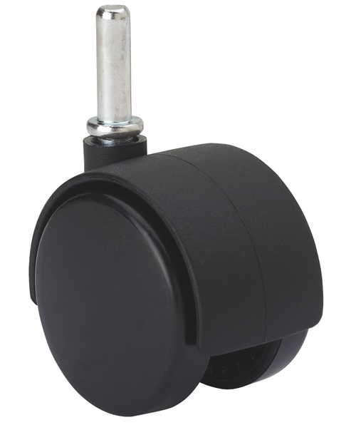 Ruedas DK-DK Negro  Giratorio /Espiga/Sin Freno