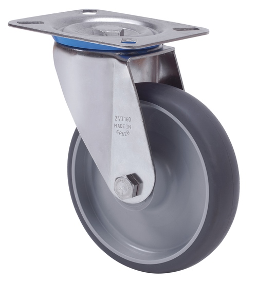 Ruedas ZVI INOX-PGZ  Giratorio /Platina/Sin Freno