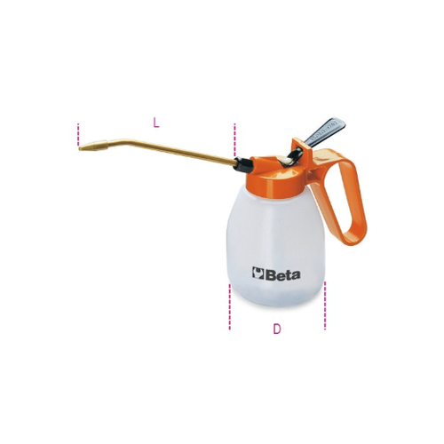 Aceiteras de plástico a presión, lanza rígida