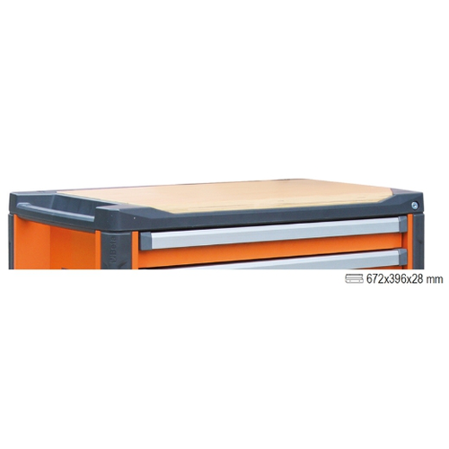 Mesa de trabajo de madera para cajonera móvil C37