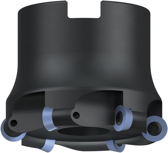 Cuerpo fresa placas corte reversibles redondas ICR