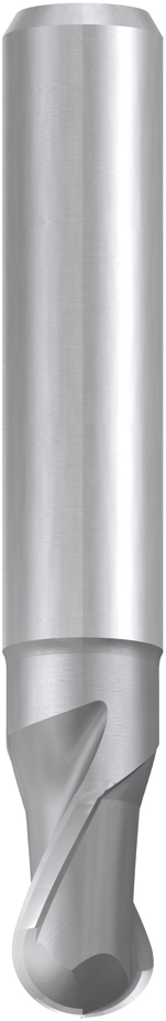 Fresa esférica de HSSE extra corta tipo N