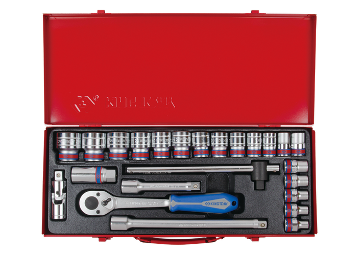 Caja de vasos en pulgadas y accesorios 1/2"