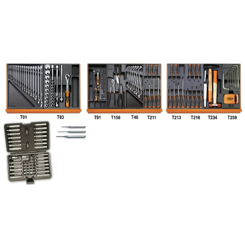 Surtido de 197 herramientas para usos universales