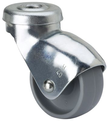 Ruedas H-BP  Giratorio /Agujero pasante/Sin Freno