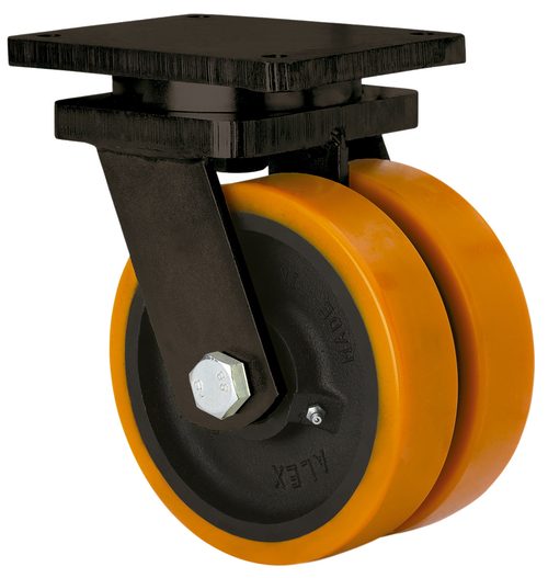 Ruedas HLG-HU  Giratorio /Platina/Sin Freno