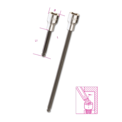 Vasos macho hexagonales con cabeza esférica