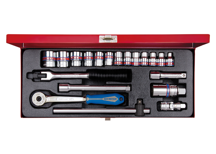 Caja de vasos en pulgadas y accesorios 3/8"