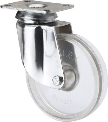 Ruedas BH-SLC Cincado  Giratorio /Platina/Sin Fren