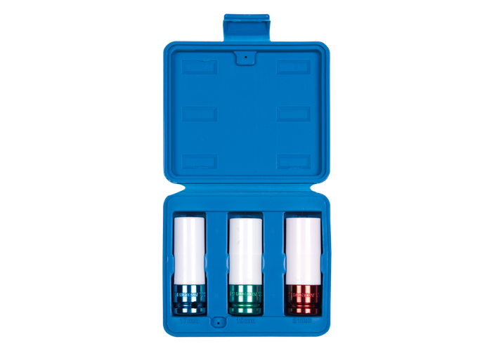 Juego de vasos largos de impacto 1/2"