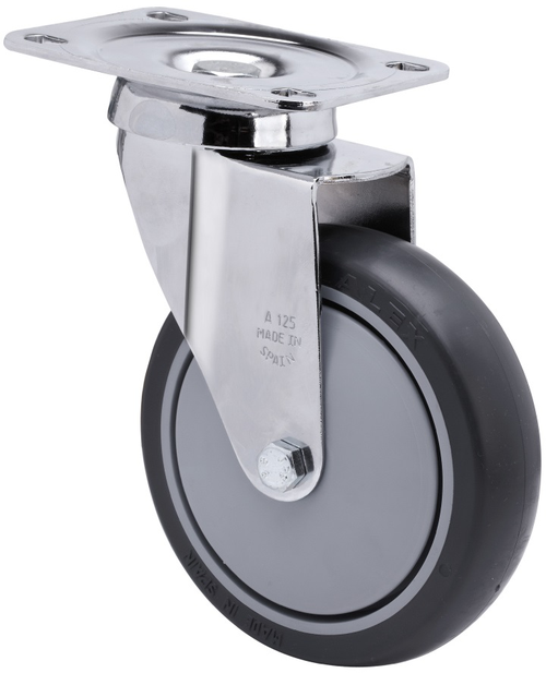 Ruedas A-PGAIB  Giratorio /Platina/Sin Freno