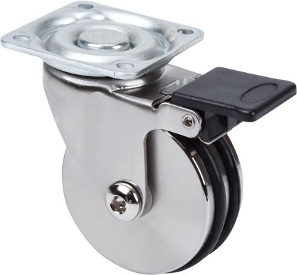 Ruedas ALU-ALU  Giratorio /Platina/Freno Rueda