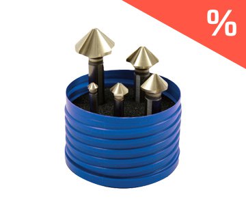 Avellanador cónico y desbarbador