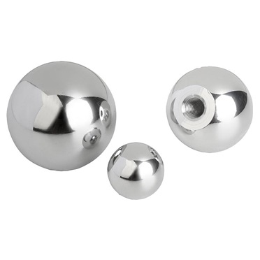 Botones esféricos de inox. o aluminio DIN 319