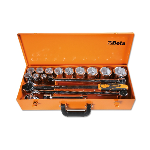 Surtido de 12 llaves de vaso hexagonales y 5 acces