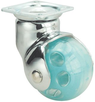 Ruedas BLC-BLC Verde  Giratorio /Platina/Sin Freno