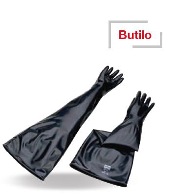 Guante Butilo-Lg81cm/e0,38mm/Ø127mm-Anatomico