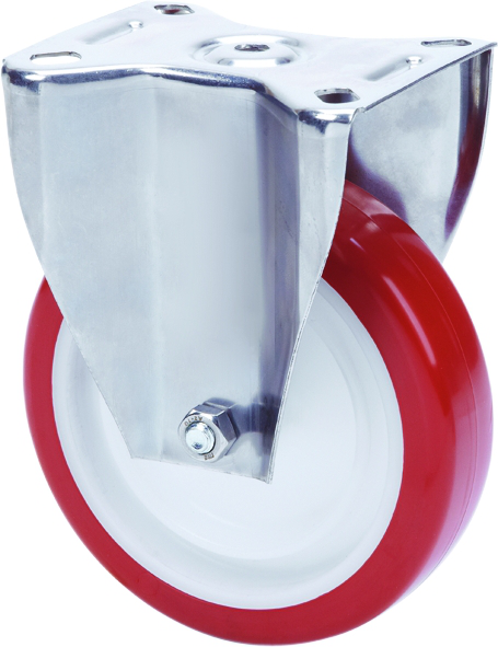 Ruedas ZLI INOX-POL  Fijo /Platina/Sin Freno