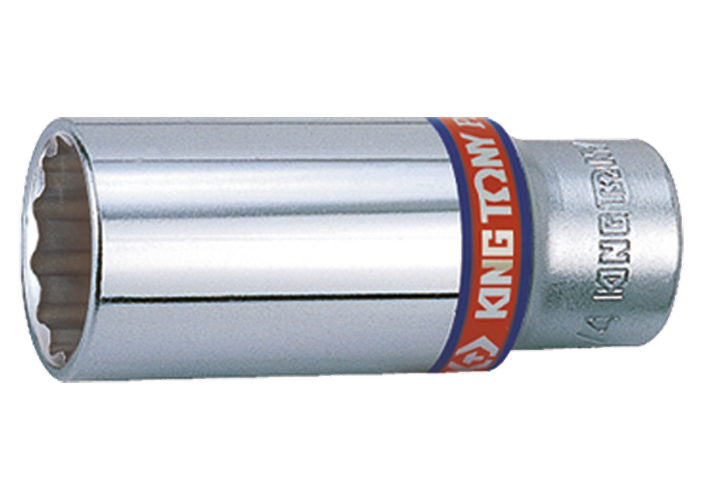 Vaso largo bi-hexagonal en pulgadas 3/8"