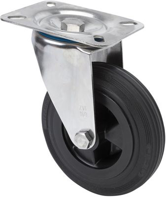 Ruedas ZVI INOX-PS  Giratorio /Platina/Sin Freno