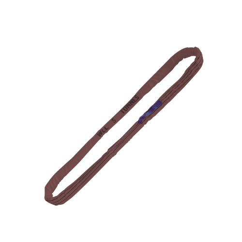 Cables redondos de anillo, 6t, marrón, tejido en p