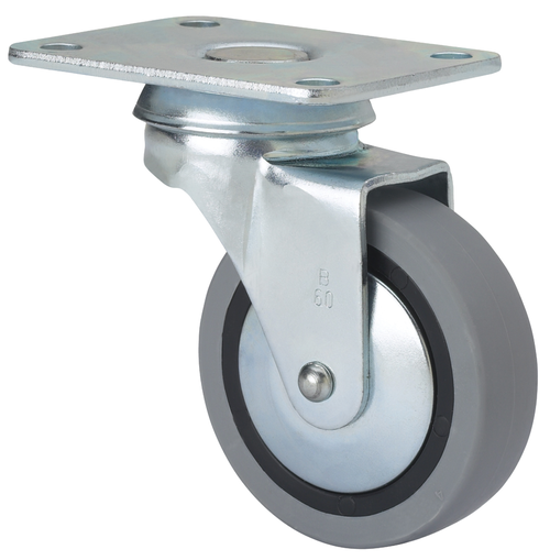 Ruedas 601-601  Giratorio /Platina/Sin Freno