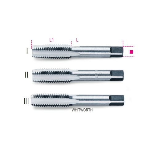 Machos para roscar manuales, roscado Whitworth de