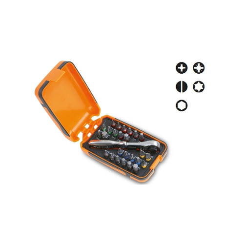 Surtido de 25 puntas de atornillar,1 unión y 1 car