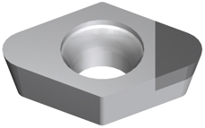 Placa corte reversible rómbica viva PCD sin rompev