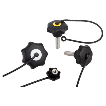 Empuñaduras en estrella con cinta de seguridad