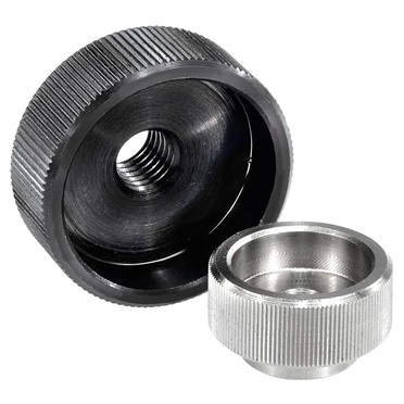 Tuercas moleteadas de acero y acero inox. DIN 6303