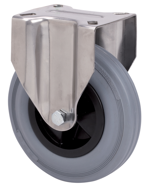 Ruedas ZVI INOX-PS Gris  Fijo /Platina/Sin Freno